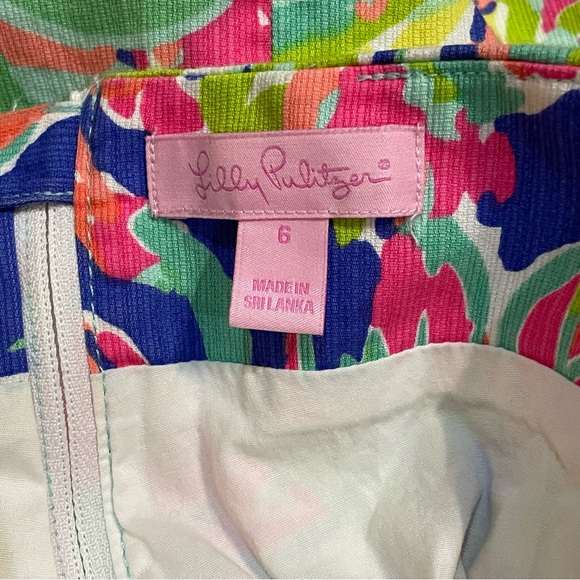 Lilly Pulitzer Womens Rhea Mini Skirt Skort in Casa Banana Tropical, Sz 6 - Picture 4 of 5